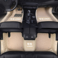 敬平18款全新哈弗H6汽车脚垫全包围哈佛冠军版升级运动装饰全套coupe [双层包门槛-带车标]米色丝圈+米色皮革脚垫
