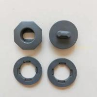 敬平汽车双层脚垫卡扣固定扣旋钮地毯卡扣丝圈可拆卸纽扣防滑通用卡子 灰色8套+打孔器+备用扣1套