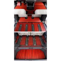 敬平专用实木脚垫嘉际宋max6座7座实木柚木质地板汽车脚垫 MAX三排脚垫+后备箱红檀木色脚垫