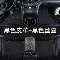 敬平东风风神ax7风神s30脚垫a60专用ax5汽车ax3全包围a30奕炫AX4装饰l [单层刺绣]黑色丝圈+黑色皮脚垫