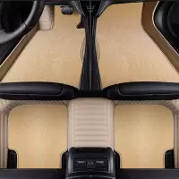 2020新款沃尔沃XC60 XC90 S60L S80L S90新能源专用真皮汽车脚垫 真皮—温馨米色