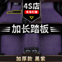 敬平东风日产郑州日产锐骐6皮卡御风专用丝圈汽车脚垫通用防水易清洗 [推荐*厚款21毫米]黑紫色
