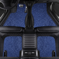 2020款雷克萨斯ES200 RX300 UX260h NX200 RX270真皮全包汽车脚垫 双层款—黑蓝色