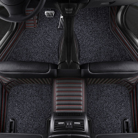 2020款雷克萨斯ES200 RX300 UX260h NX200 RX270真皮全包汽车脚垫 双层款—黑红色