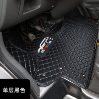 敬平全包围汽车脚垫适用于上汽大通V80前排脚垫全系通用真无异味 黑色绣花前排