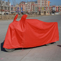 敬平加大电动三轮车雨衣摩托三轮雨披车罩防雨罩防尘防冻防晒遮阳布 玫红色 M2.3米车衣