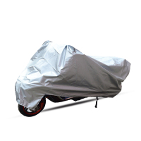 敬平电动车防晒罩摩托车车衣电瓶车防雨遮阳防尘罩盖雨布四季通用 银色 M
