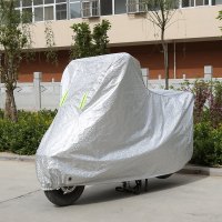 敬平雅迪爱玛欧派新日小龟王电动车车罩电摩踏板摩托车衣车套防雨防晒 加厚杜邦铝膜银色 L