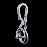 敬平钛合金钥匙扣挂件汽车链男士腰挂锁匙扣圈环个性创意带开瓶器 开瓶器升级款车用钥匙扣汽车钥匙扣