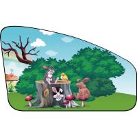 敬平汽车防晒隔热遮阳挡遮阳帘车内用防晒帘车窗侧挡伸缩式窗帘遮阳板 根据车窗户大小可手动调节里边磁铁的距离,勿拍 平