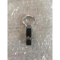 敬平汽车钥匙扣链腰挂合金钥匙扣皮实用个性简约款男女 铬色蓝(送螺丝刀) 