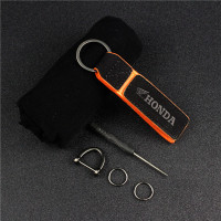 汽车钥匙扣挂件锁匙链哈雷川崎雅马哈铃木摩托机车钥匙圈个性创意 本田鹰橙色 其他颜色留言