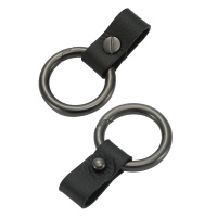 敬平2020新款创意简约金属钥匙扣高端大气汽车皮腰挂扣链个性礼品 铂金灰[圆形扣]单个车用钥匙扣汽车钥匙扣