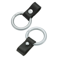 敬平2020新款创意简约金属钥匙扣高端大气汽车皮腰挂扣链个性礼品 月光银[圆形扣]单个车用钥匙扣汽车钥匙扣