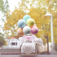 敬平汽车摆件告白气球车内可爱创意个性装饰车载中控台仪表台香水气球 马卡龙彩色2[香薰瓶] 平挂摆件