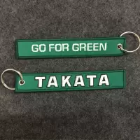 敬平JDM改装钥匙绳刺绣挂绳饰件 改装汽车钥匙扣挂件SPOON TAKATA