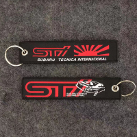 敬平JDM改装钥匙绳刺绣挂绳饰件 改装汽车钥匙扣挂件SPOON STI1