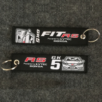 敬平JDM改装钥匙绳刺绣挂绳饰件 改装汽车钥匙扣挂件SPOON GK5