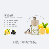 车载香水挂件汽车香水悬挂式持久淡香薰精油吊坠车内用装饰品摆件 雨后清晨(店长推荐,送1瓶补充液)清淡香男女通用