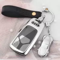 敬平适用于奥迪A4L钥匙套 新奥迪Q5L A5 Q7 汽车钥匙包壳扣18/2019款 全车用钥匙扣汽车钥匙扣