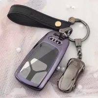 敬平适用于奥迪A4L钥匙套 新奥迪Q5L A5 Q7 汽车钥匙包壳扣18/2019款 全车用钥匙扣汽车钥匙扣