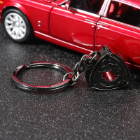 敬平马自达转子发动机钥匙扣环圈金属汽车用引擎钥匙链男个性创意挂件 小枪黑款车用钥匙扣汽车钥匙扣