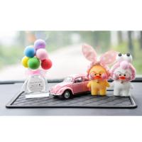 敬平网红玻尿酸小黄鸭汽车摆件车内饰品车载个性创意汽车中控台装饰女 新版套餐3挂摆件