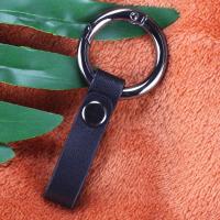敬平汽车皮车用创意不伤车遥控钥匙扣个性男士圈安防丢男挂件女 黑环黑带车用钥匙扣汽车钥匙扣