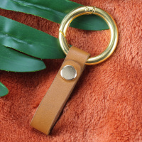 敬平汽车皮车用创意不伤车遥控钥匙扣个性男士圈安防丢男挂件女 金环橙带车用钥匙扣汽车钥匙扣