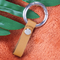 敬平汽车皮车用创意不伤车遥控钥匙扣个性男士圈安防丢男挂件女 银环橙带车用钥匙扣汽车钥匙扣