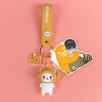 敬平情侣diy照片定制钥匙扣链一对可爱个性创意定做头像汽车摆件挂件 单人304+鲷鱼烧白熊钥匙扣汽车钥匙扣