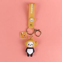 敬平情侣diy照片定制钥匙扣链一对可爱个性创意定做头像汽车摆件挂件 鲷鱼烧熊猫钥匙扣汽车钥匙扣