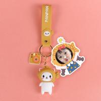 敬平情侣diy照片定制钥匙扣链一对可爱个性创意定做头像汽车摆件挂件 单人267+鲷鱼烧白熊钥匙扣汽车钥匙扣