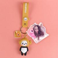 敬平情侣diy照片定制钥匙扣链一对可爱个性创意定做头像汽车摆件挂件 单人309+鲷鱼烧熊猫钥匙扣汽车钥匙扣