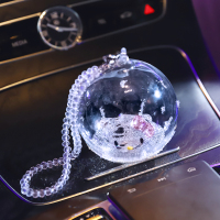 车载香水汽车装饰用品大全车内饰品摆件可爱创意出风口挂件女高档 [小猫]水晶球车挂