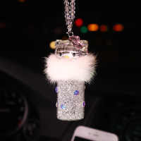 车载香水汽车装饰用品大全车内饰品摆件可爱创意出风口挂件女高档 小猫毛绒车挂