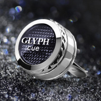 敬平CUE香球汽车香水车载香薰车内空调出风口装饰用品大全摆件 3代清淡沐浴味 灰色 单只 平挂摆件