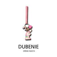 敬平韩国情侣钥匙扣卡通公仔挂件可爱汽车钥匙扣圈链包挂饰网红款男女 独角兽钥匙扣