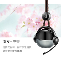 敬平汽车香氛装饰品摆件车上挂件男车载香水车用香薰精油吊坠淡香 黑金-简爱(送10ml补充液) 平挂摆件