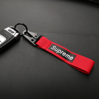 敬平套男个性创意潮牌车载礼品车用装饰女通用钥匙扣钥匙包 布艺潮牌红色车用钥匙扣汽车钥匙扣