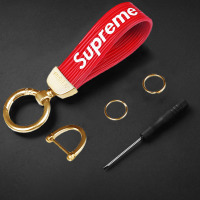 敬平套男个性创意潮牌车载礼品车用装饰女通用钥匙扣钥匙革潮牌红色车用钥匙扣汽车钥匙扣