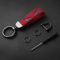 敬平套男个性创意潮牌车载礼品车用装饰女通用钥匙扣钥匙包 翻毛皮恶魔红色车用钥匙扣汽车钥匙扣