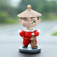 敬平寒江孤影侠客网红汽车摆件车内创意摇头公仔车载车上装饰用品大全 侠客◆红[风流剑客]寒江孤影 平挂摆件