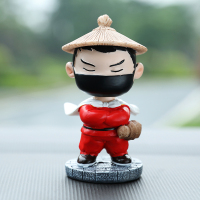 敬平寒江孤影侠客网红汽车摆件车内创意摇头公仔车载车上装饰用品大全 侠客◆红[洛樱花神]寒江孤影 平挂摆件