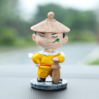 敬平寒江孤影侠客网红汽车摆件车内创意摇头公仔车载车上装饰用品大全 侠客◆黄[风流剑客]寒江孤影 平挂摆件