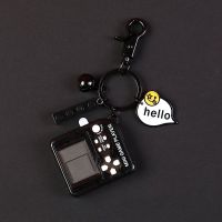 敬平汽车定制照片挂绳挂件女亚克力卡通可爱情侣编织钥匙链diy 游戏机黑色钥匙扣(配件)车用钥匙扣汽车钥匙扣