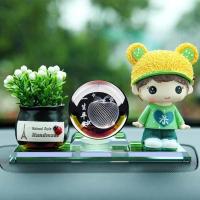 敬平汽车摆件 车载香水用品创意摇头男女娃娃车内饰品摆件个性礼品 平安果+球苹果+呆(摇头) 平挂摆件