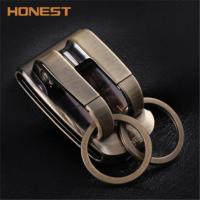 敬平钥匙扣男士可穿皮带挂腰带扣一体钥匙挂圈钥匙汽车扣 BCK2-888(古典铜色 )车用钥匙扣汽车钥匙扣