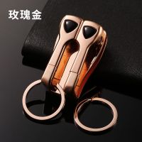 敬平钥匙扣男士可穿皮带挂腰带扣一体钥匙挂圈钥匙汽车扣 zb-163(金色)车用钥匙扣汽车钥匙扣