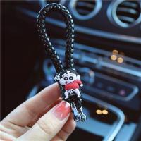 敬平卡通汽车钥匙挂绳黑色车用编织钥匙扣个性创意钥匙链小挂件女 大象小新--黑绳车用钥匙扣汽车钥匙扣